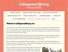 Tablet Screenshot of collingwoodlibrary.com
